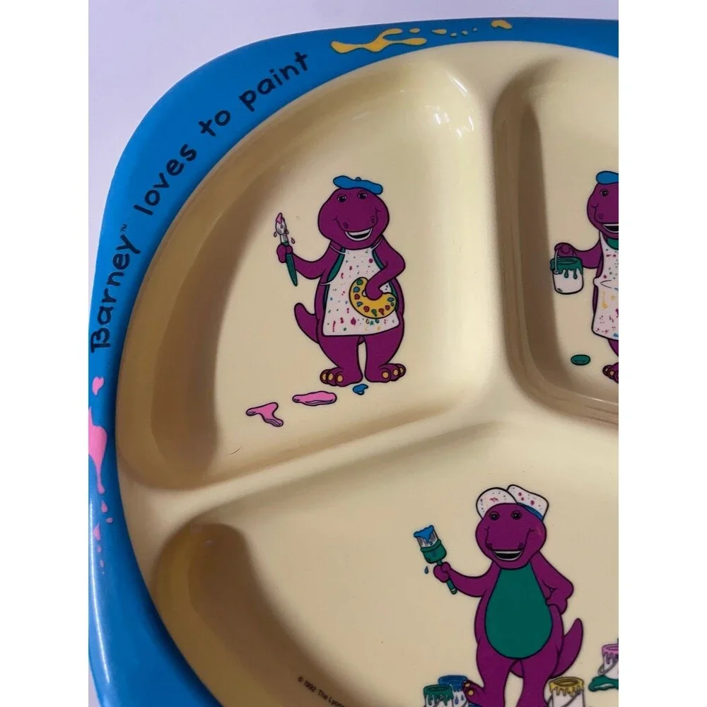 Vintage 1992 Barney Kid’s Plate